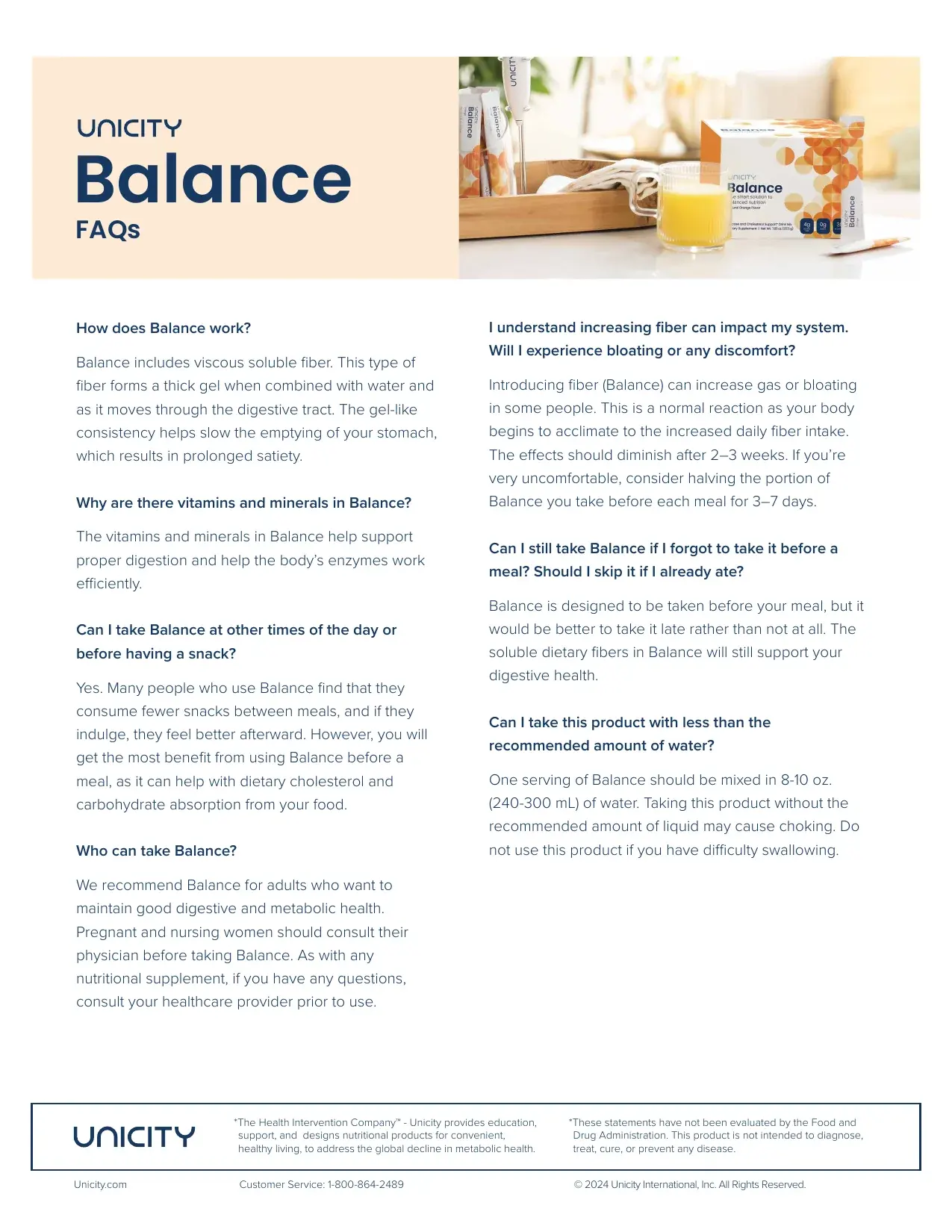 Unimate product profile, page 4 of 4