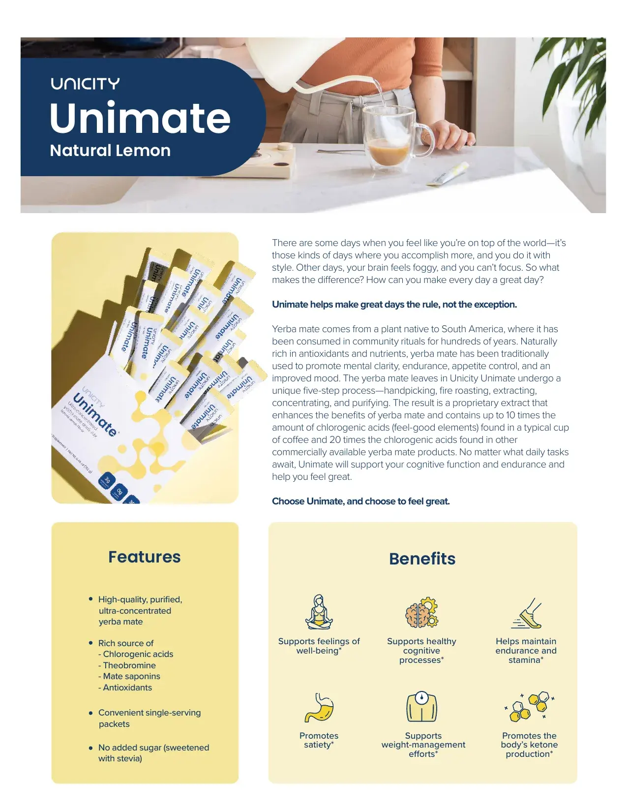 Unimate product profile, page 1 of 4